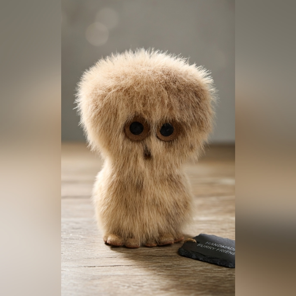 Vintage Inuit Sealskin Ookpik Owl Figurine Native Art 1960s